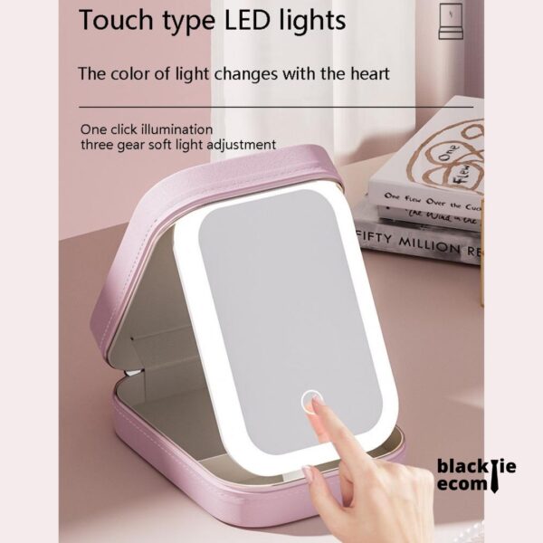 BKT3905-Travel-Vanity-Case-Multifunctional-LED-cosmetic-mirror-jewelry-box-Cosmetic-dust-proof-portable-portable-storage-box-with-light-Rechargeble